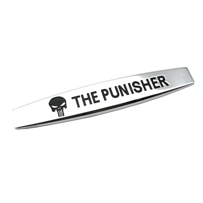  3d металличкая наклейка Punisher