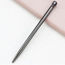 Металлическая шариковая ручка с черепом
