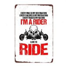 Постер "Live to ride"
