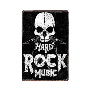 Постер "Hard rock music"