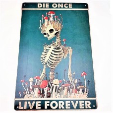Постер "Die once-live forever"