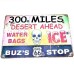 Постер "300 miles desert ahead"