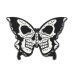 Значок  Бабочка-череп Style4