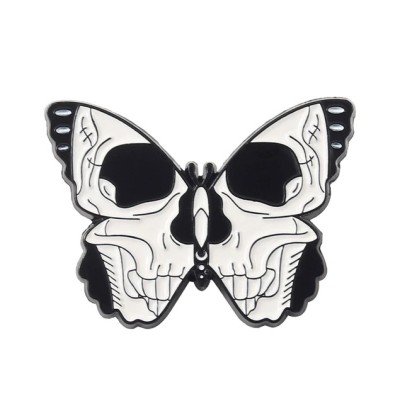 Значок  Бабочка-череп Style2