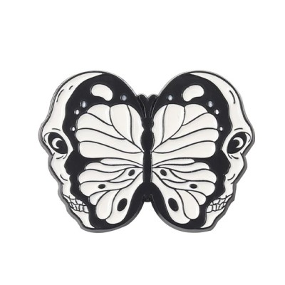 Значок  Бабочка-череп Style1