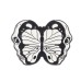 Значок  Бабочка-череп Style1